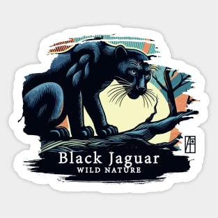 Black Jaguar - WILD NATURE - JAGUAR -6 Sticker